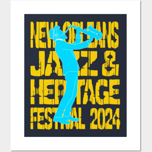 New Orleans Jazz Festival 2024 Posters and Art